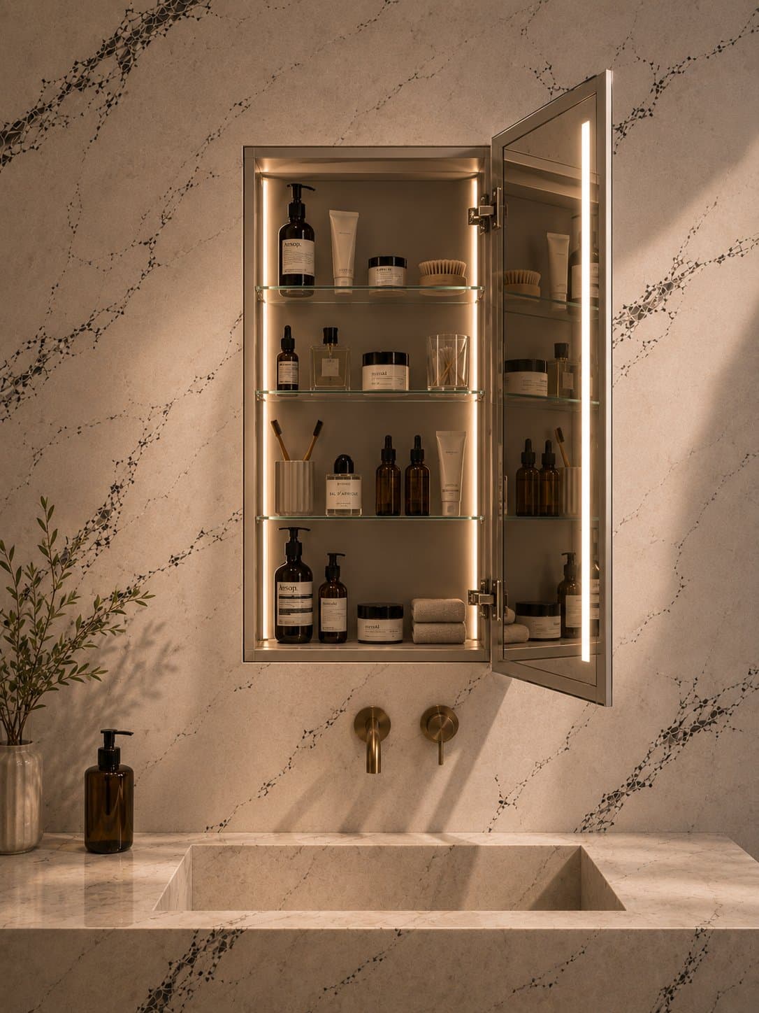 ONE DOOR MEDICINE CABINET — Hilo Mirrors