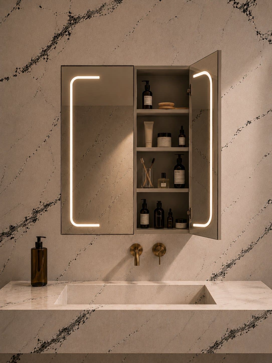 TWO DOOR MEDICINE CABINET — Hilo Mirrors